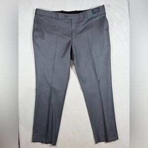 Brand New Coppley Reda 1865 Italy 100% Wool Super 150’s Gray Classic Slacks